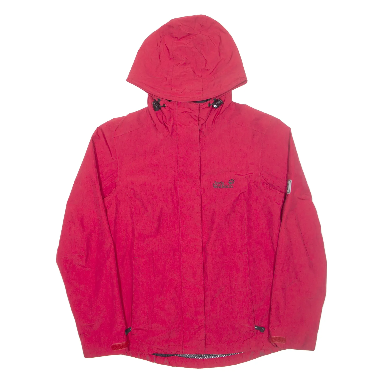 JACK WOLFSKIN Womens Jacket Red Hooded UK 10