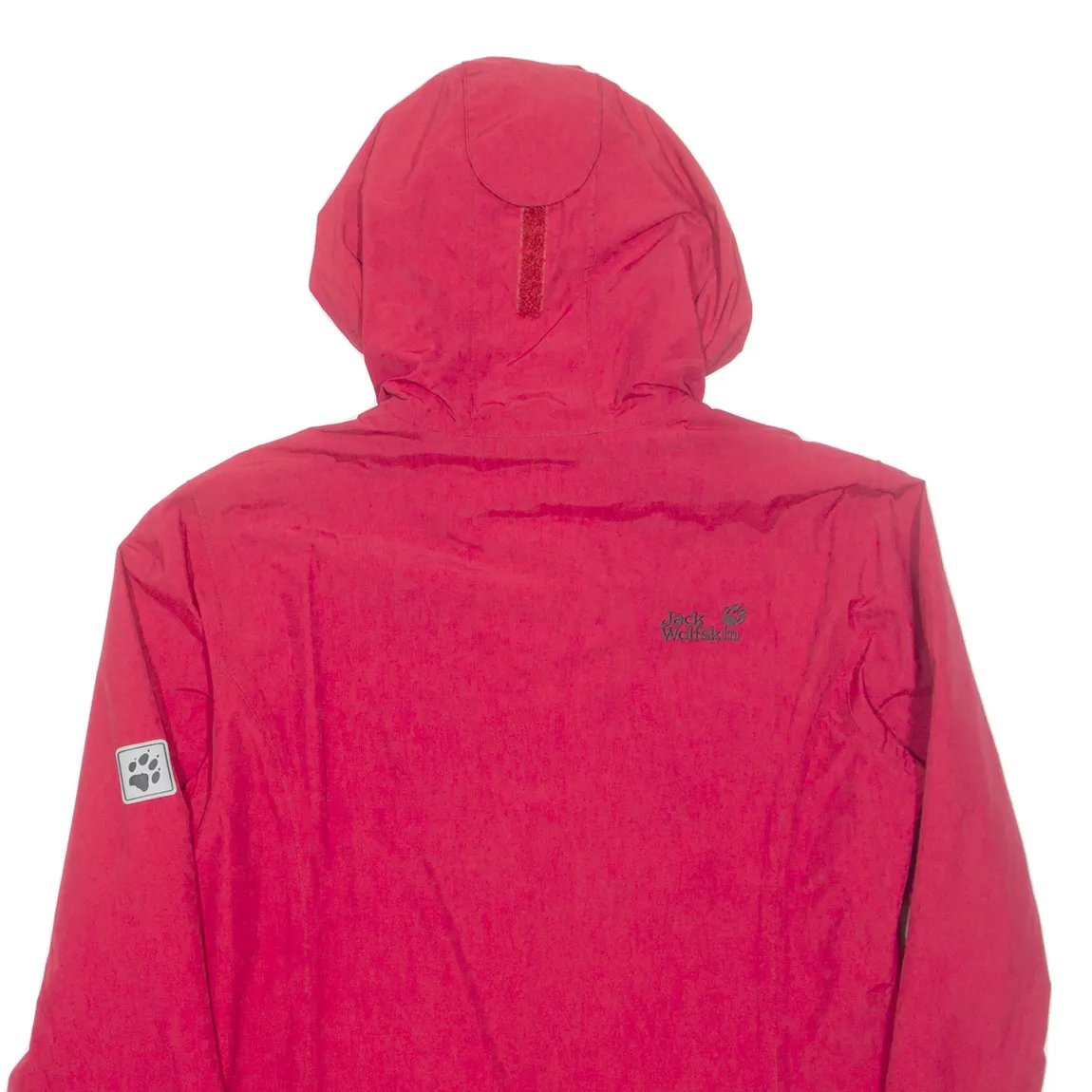 JACK WOLFSKIN Womens Jacket Red Hooded UK 10