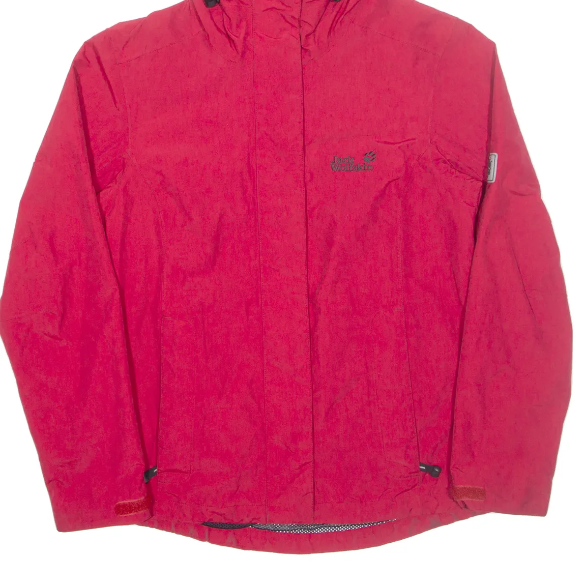 JACK WOLFSKIN Womens Jacket Red Hooded UK 10