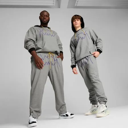 Jaws Core Men's Basketball Sweat Pants 2.0 | Medium Gray Heather | PUMA Exclusion List | PUMA 