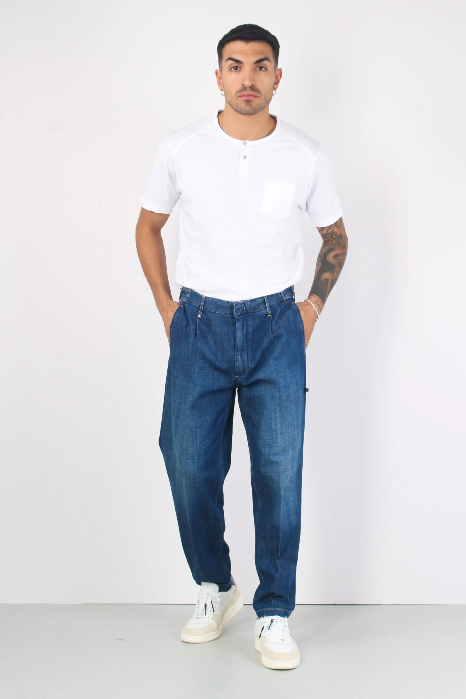 Jeans Tasca Pantalone Blu