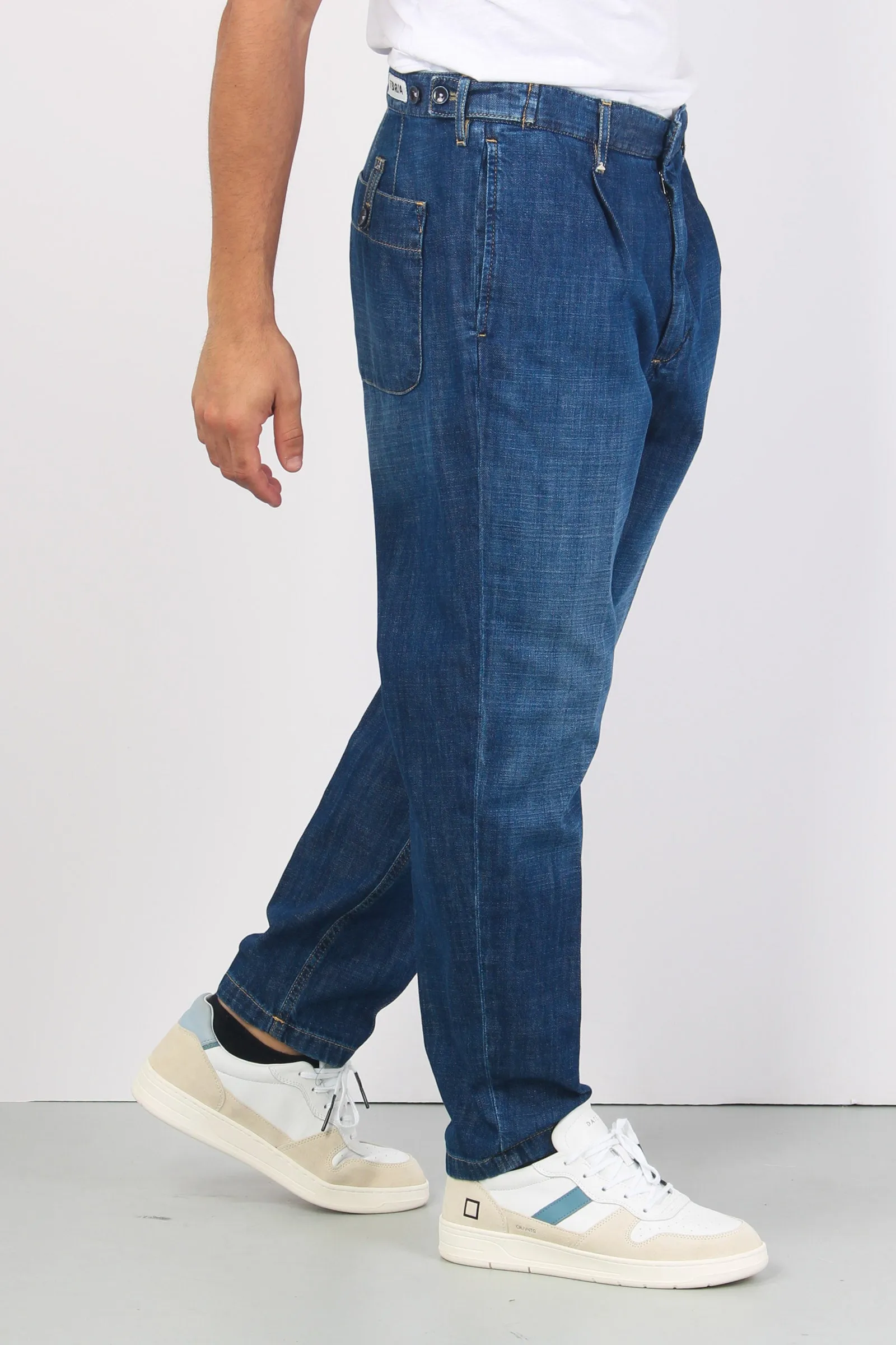 Jeans Tasca Pantalone Blu