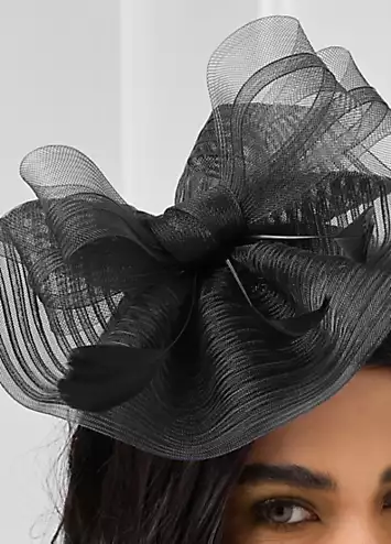 Jon Richard Black Hat Fascinator | Kaleidoscope