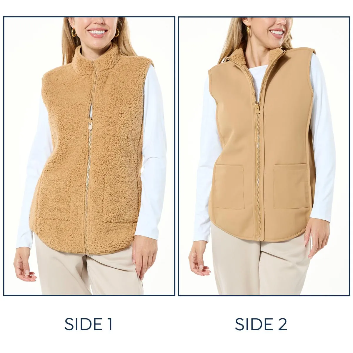      Joy CleanBoss Performance Sherpa & Scuba Reversible Vest     