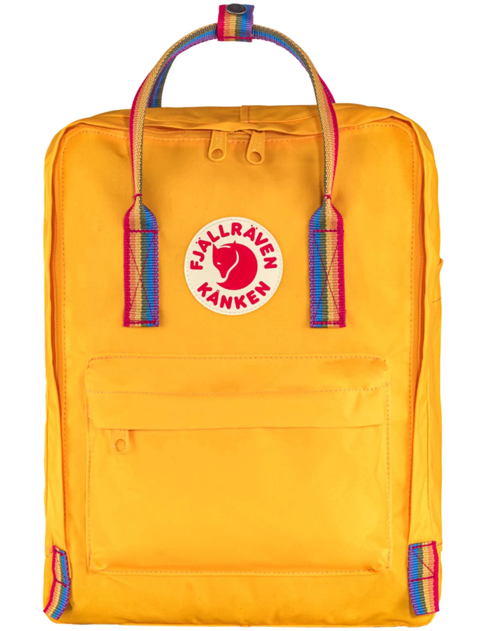 Kanken Classic Rainbow Backpack - Warm Yellow-Rainbow Pattern