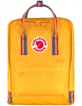 Kanken Classic Rainbow Backpack - Warm Yellow-Rainbow Pattern