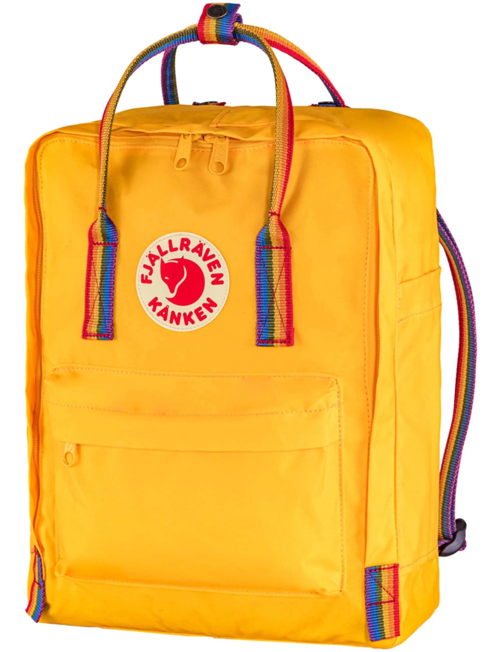 Kanken Classic Rainbow Backpack - Warm Yellow-Rainbow Pattern