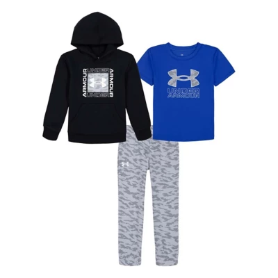 Kids' Under Armour Rival Camo Hoodie and Joggers Set