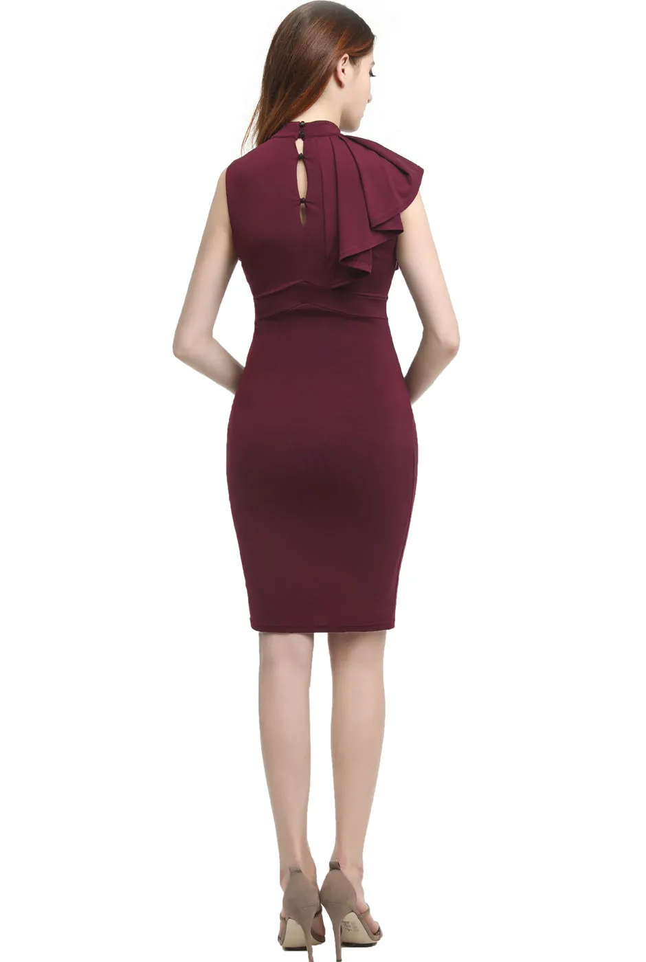 Kimi + Kai Maternity Josephine Ruffle Sheath Dress