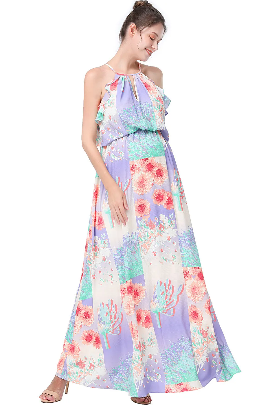 Kimi + Kai Maternity Pixie Nursing Maxi Dress