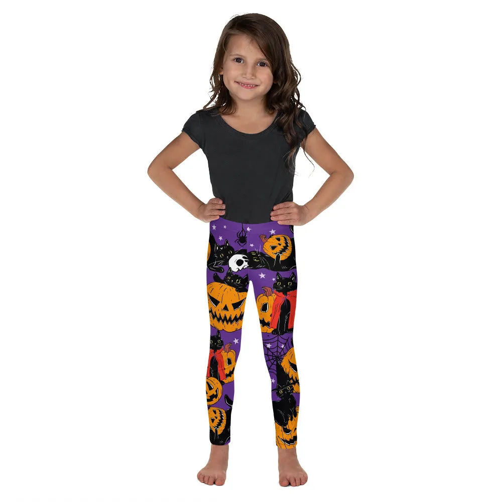 Kitty Loves Halloween Kid's Leggings