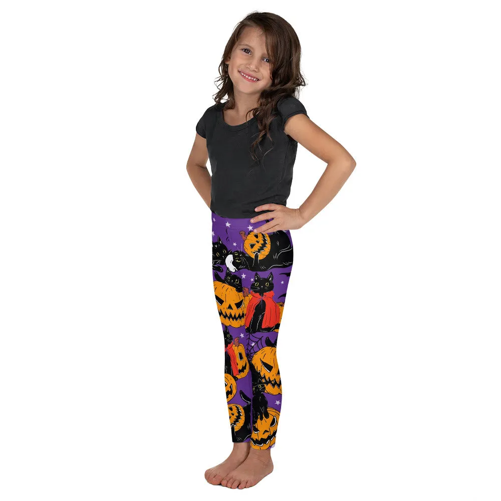 Kitty Loves Halloween Kid's Leggings