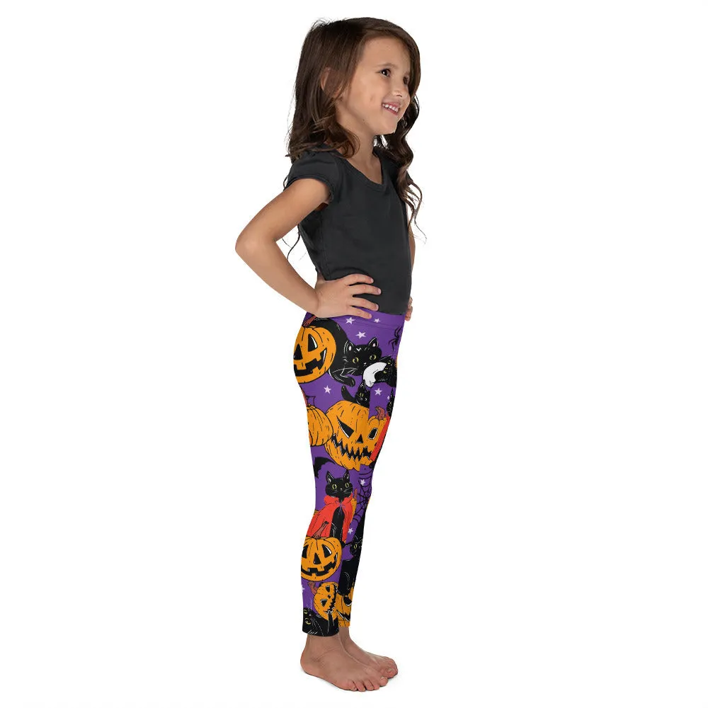 Kitty Loves Halloween Kid's Leggings