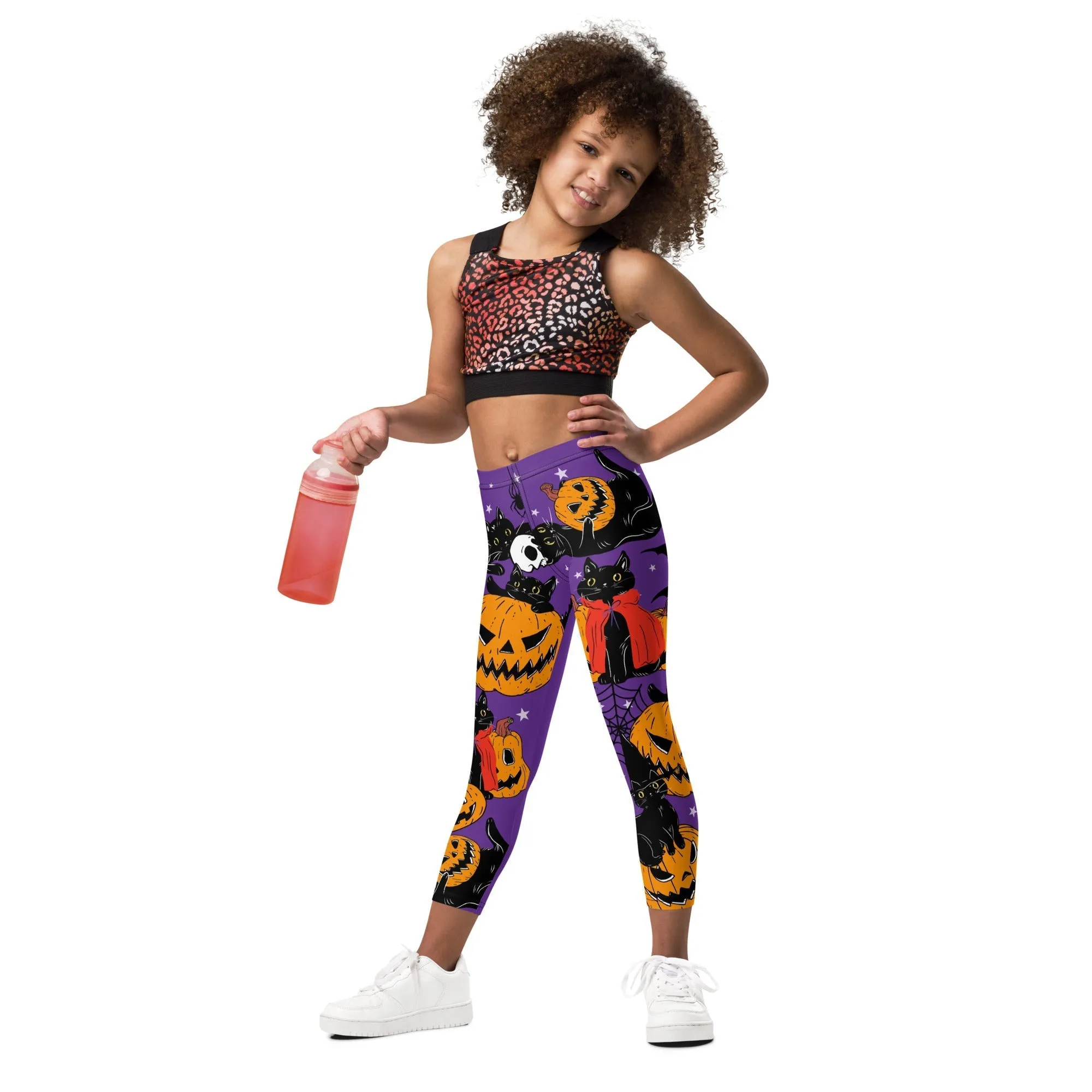 Kitty Loves Halloween Kid's Leggings