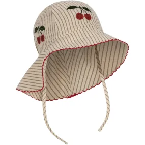 Konges Sljd Ellie Sun Hat Tea Stripe