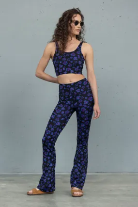 Leggings Flared Wild Violets