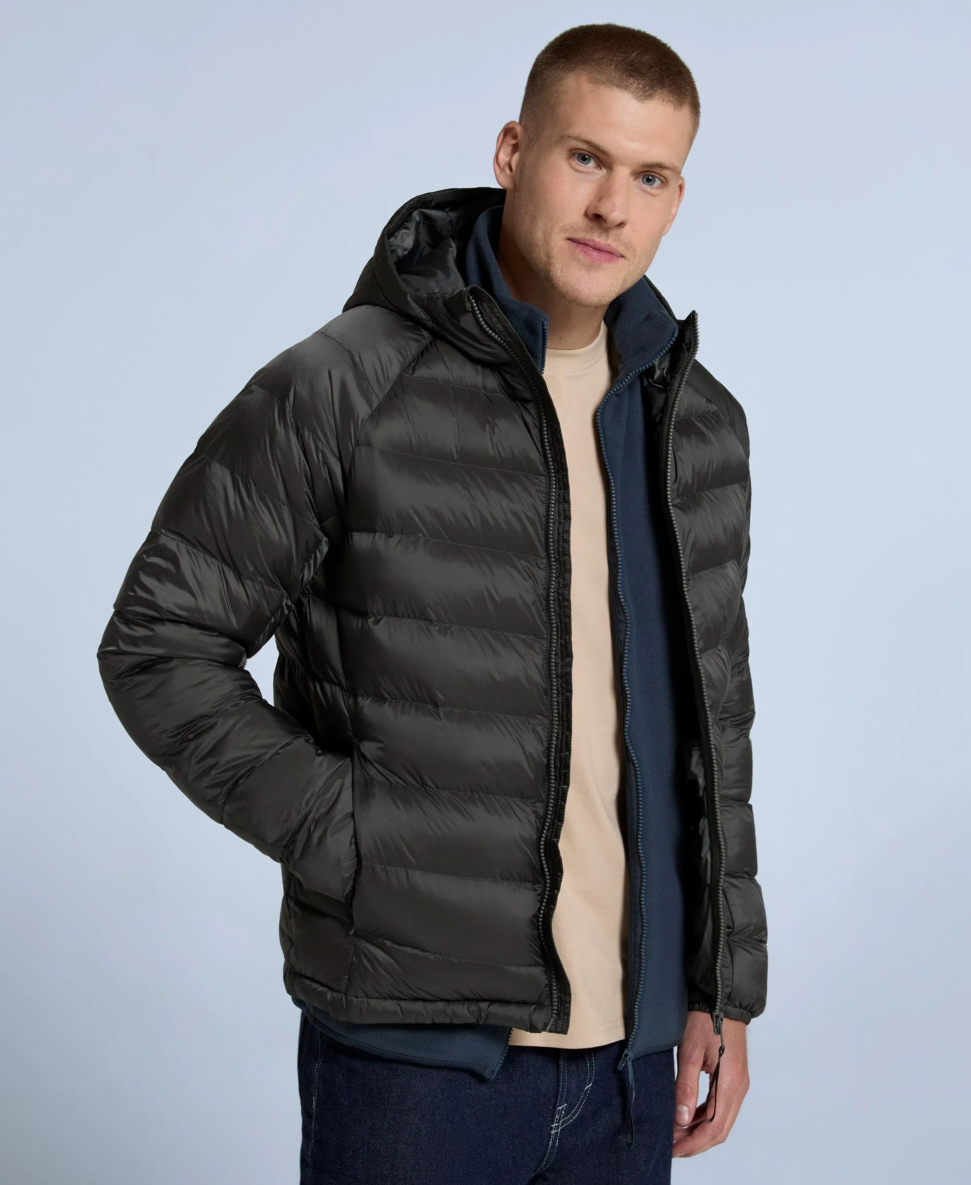 Light Cloud Cosi Mens Padded Jacket - Dark Khaki