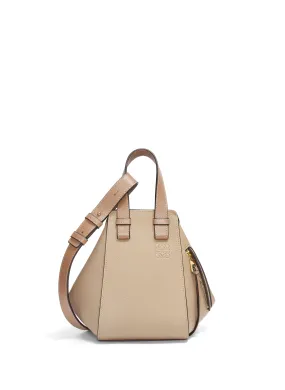 LOEWE  Hammock Compact grained leather shoulder bag - Beige