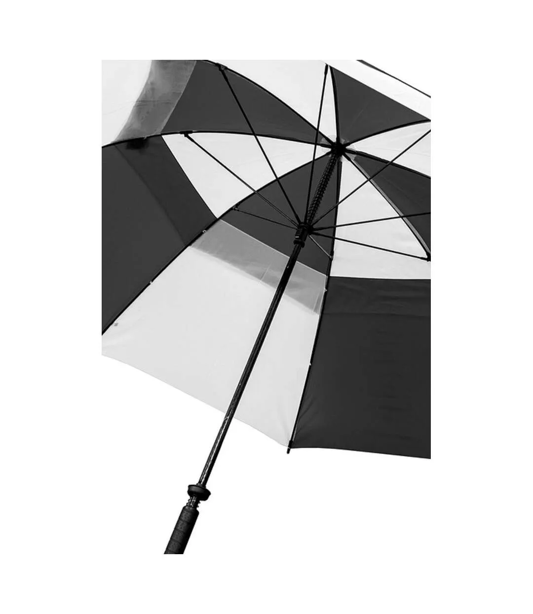 Longridge Double Canopy Golf Umbrella (Black/White) (One Size) - UTRD2444