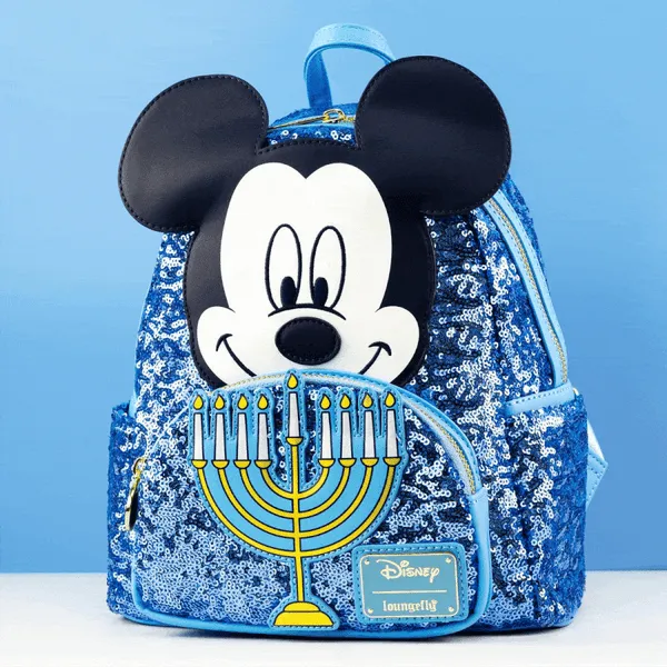 Loungefly x Disney Mickey Happy Hanukkah Menorah Mini Backpack