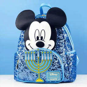 Loungefly x Disney Mickey Happy Hanukkah Menorah Mini Backpack