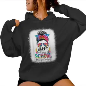 Lunch Lady Last Day Of School Teacher Womans School Girl Women Hoodie