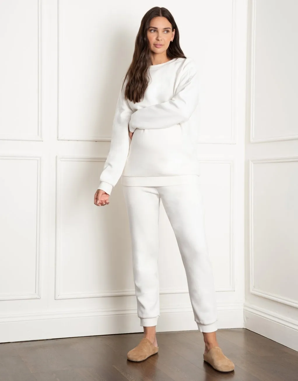 Mairead | Fleece-Back Maternity Joggers