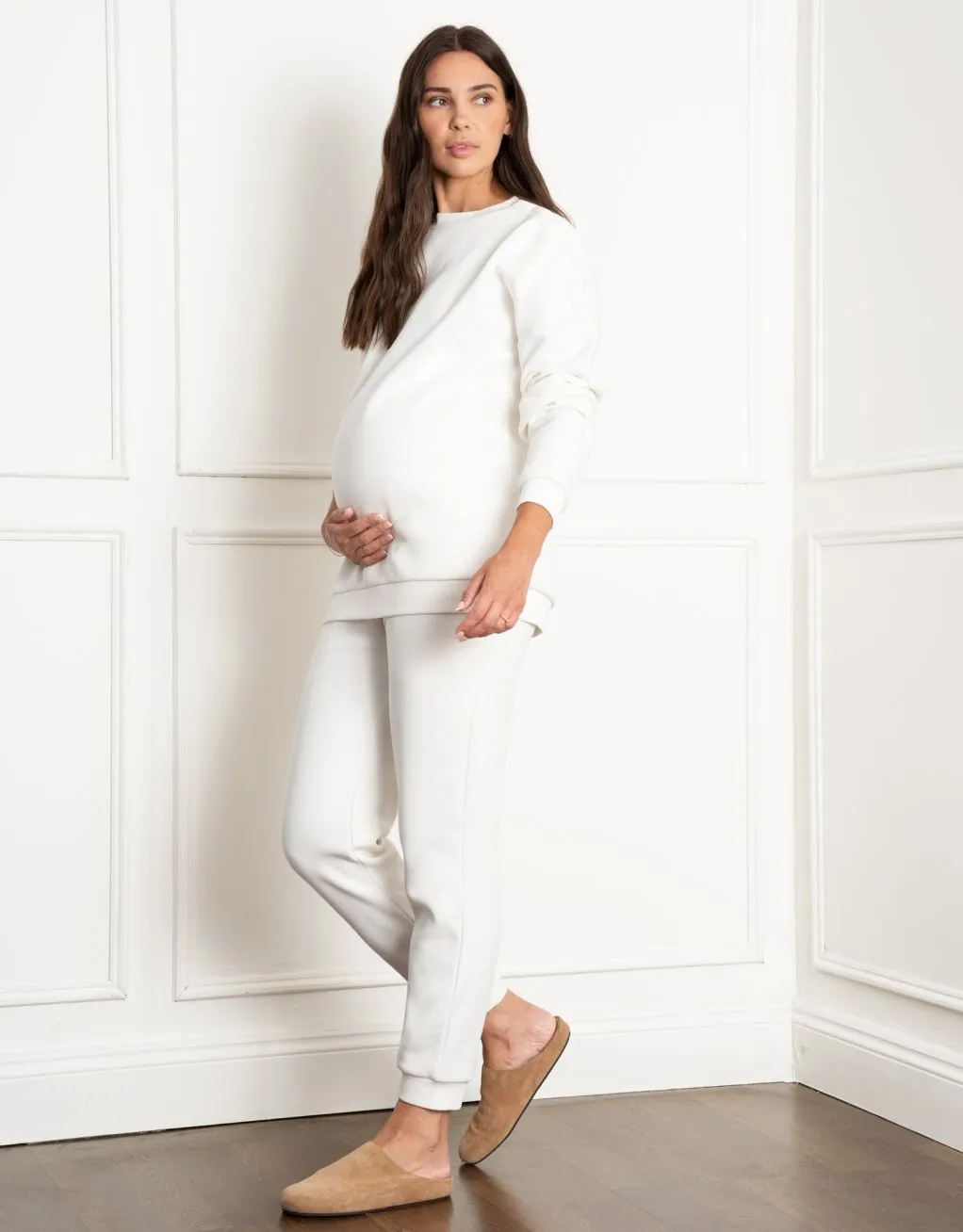 Mairead | Fleece-Back Maternity Joggers