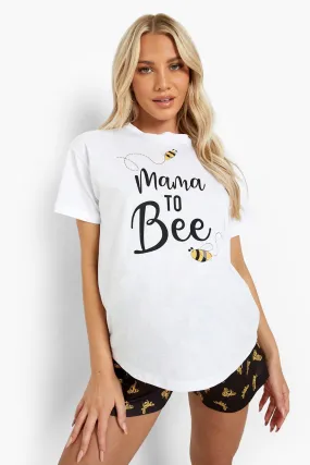 Maternity Mama To Bee Short Pj Set