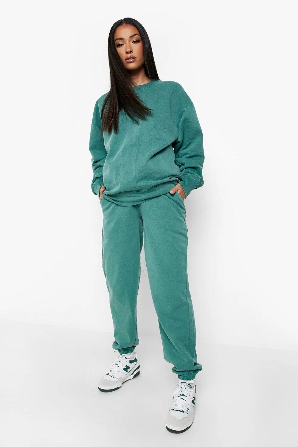 Maternity Oversized Washed Sweat Tracksuit