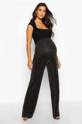 Maternity Shimmer Wide Leg Pants