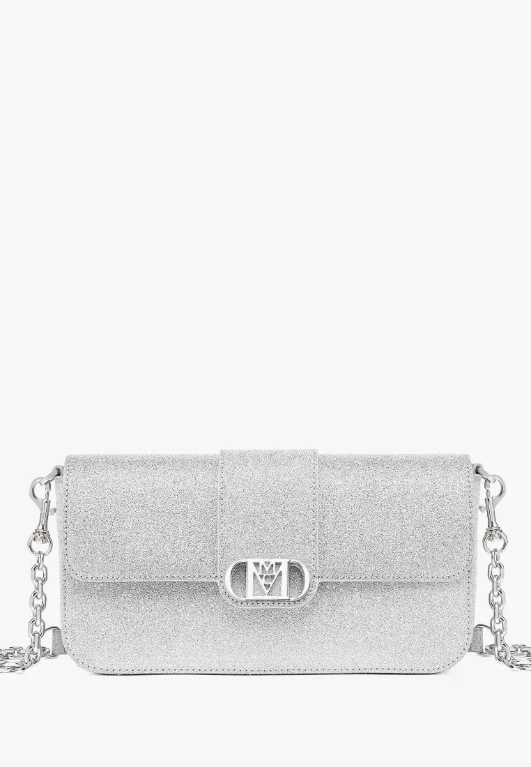 MCM Mode Travia Shoulder Bag in Glitter Leather