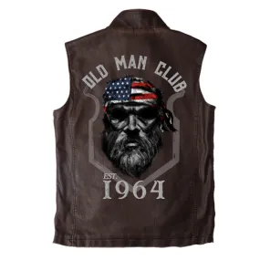 MEN'S 1964 OLD MAN CLUB VINTAGE DOUBLE COLLAR VEST