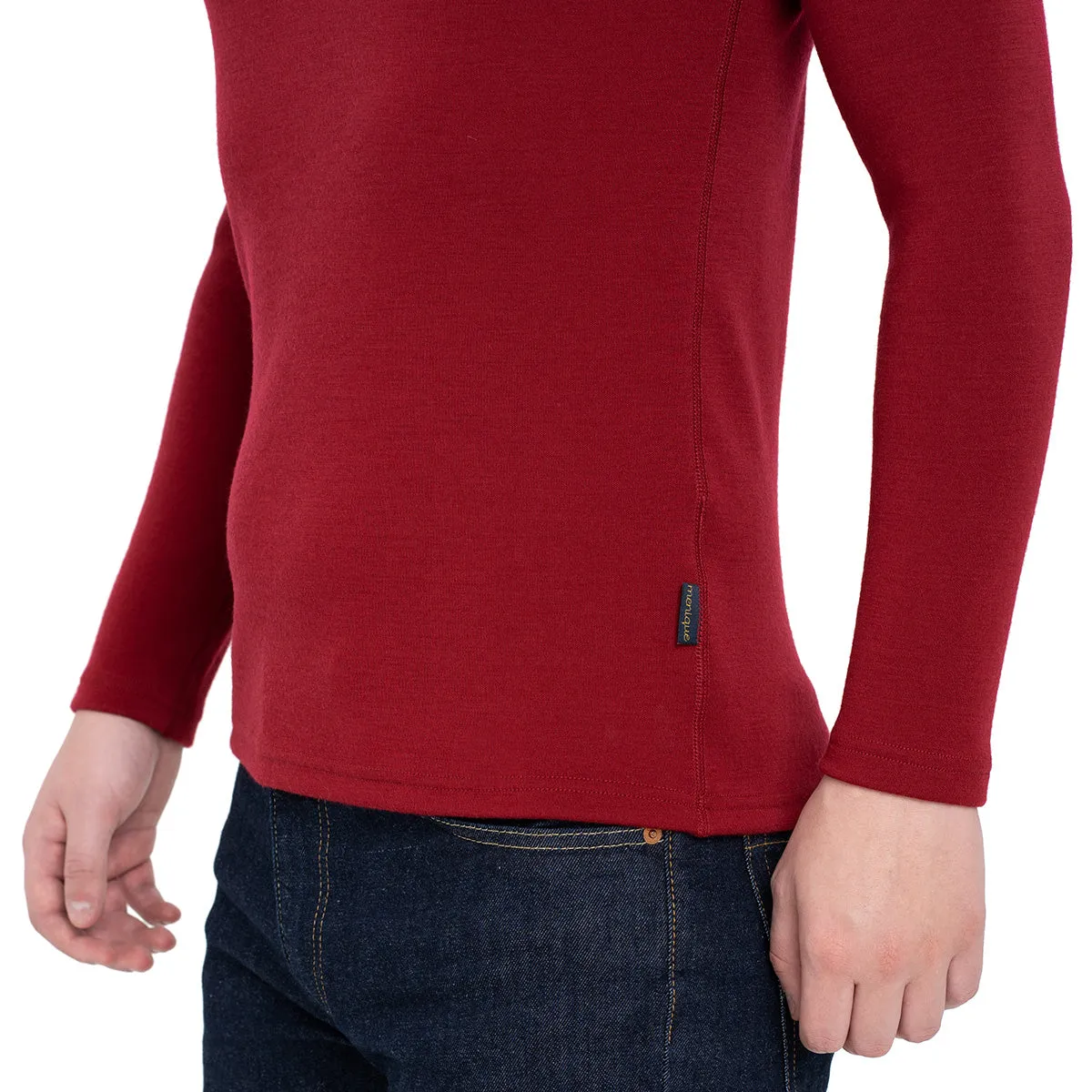 Men's 250 Thermal Long Sleeve Crew Royal Cherry