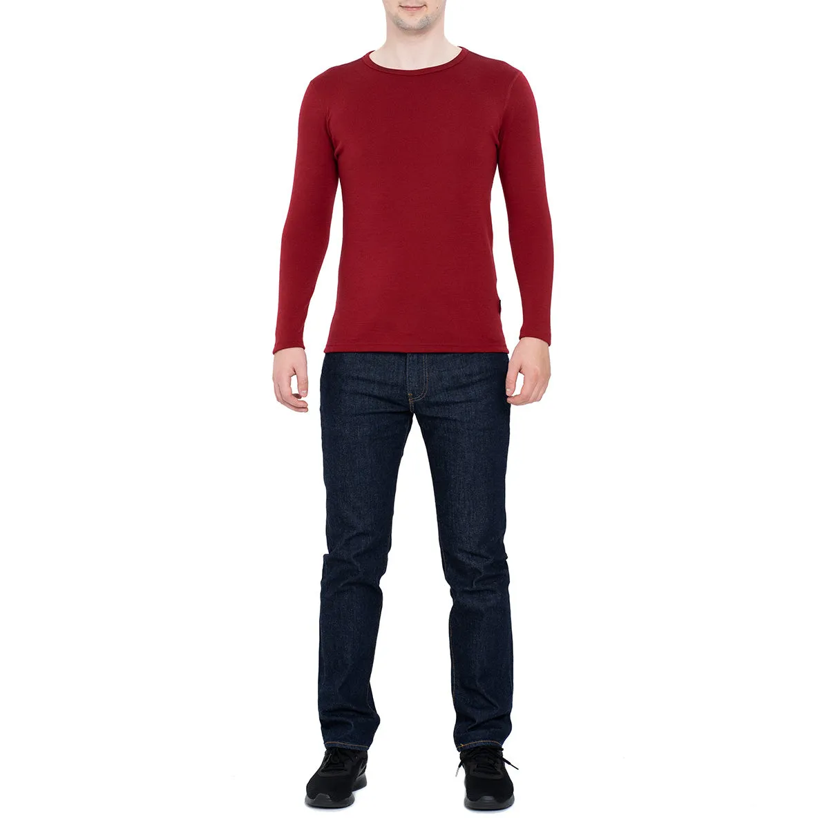 Men's 250 Thermal Long Sleeve Crew Royal Cherry