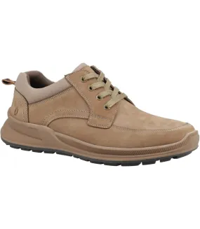 Mens adam nubuck lace up trainers taupe Hush Puppies