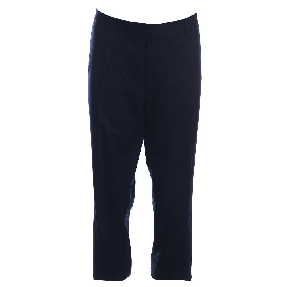 Men's Hackett Plain Cotton Flannel Trousers in Midnight