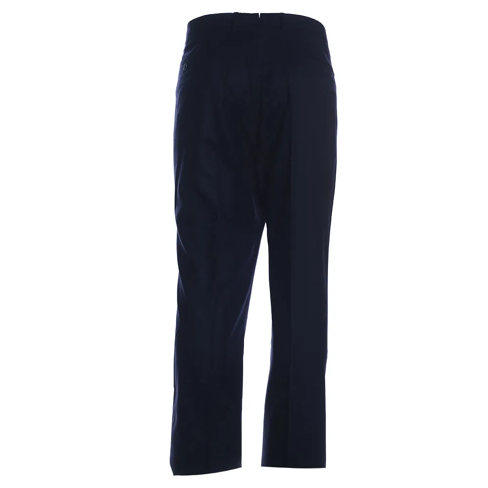 Men's Hackett Plain Cotton Flannel Trousers in Midnight