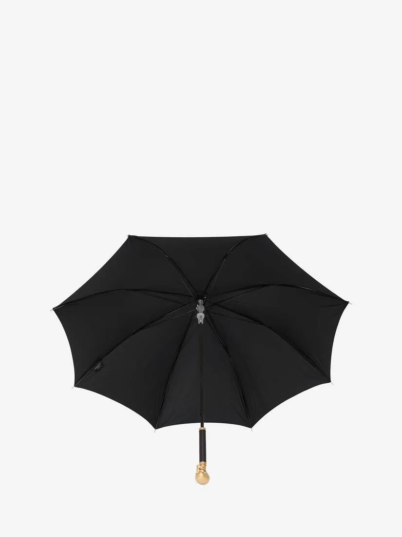 Men's Skull Umbrella in Black