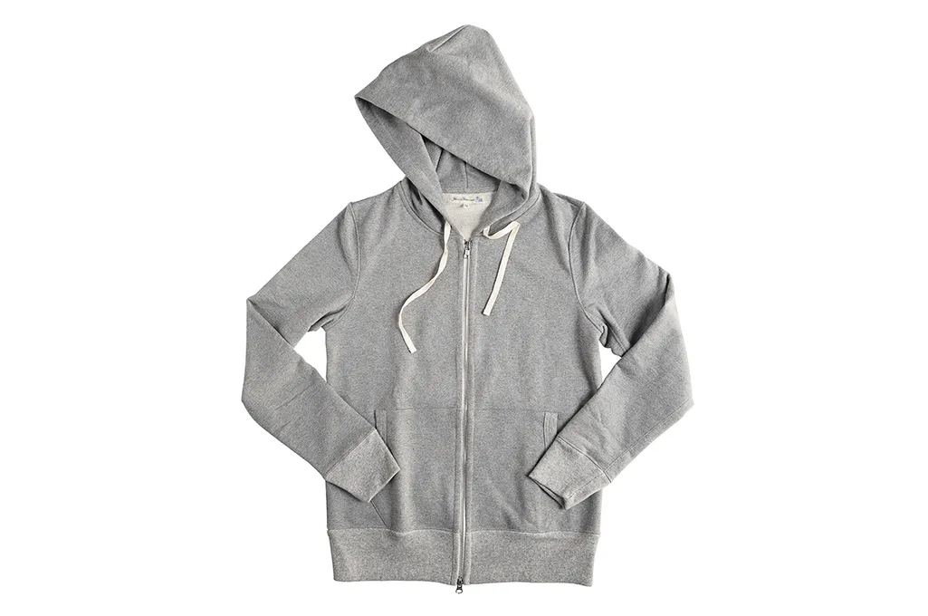 Merz B. Schwanen Heavy Weight Zip Hoodie - Gray (Self Edge Exclusive) - 3S80.88