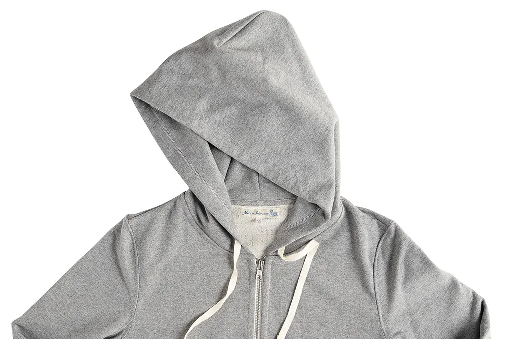 Merz B. Schwanen Heavy Weight Zip Hoodie - Gray (Self Edge Exclusive) - 3S80.88