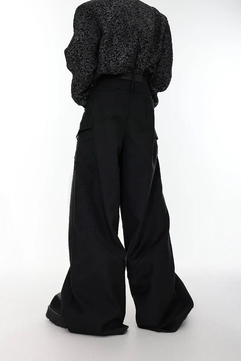 Metal Logos Loose Trousers