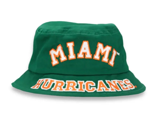 Miami Hurricanes Dyme Lyfe Green Bucket Hat