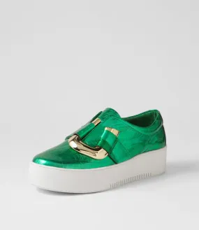 MIDAS Wayde Emerald Crush Leather Sneakers