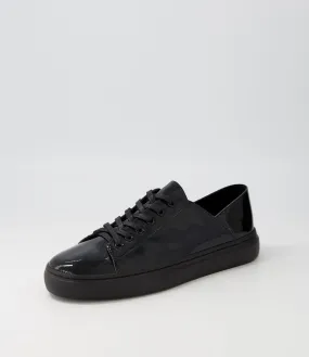 MOLLINI Oskher Black Patent Leather Sneakers