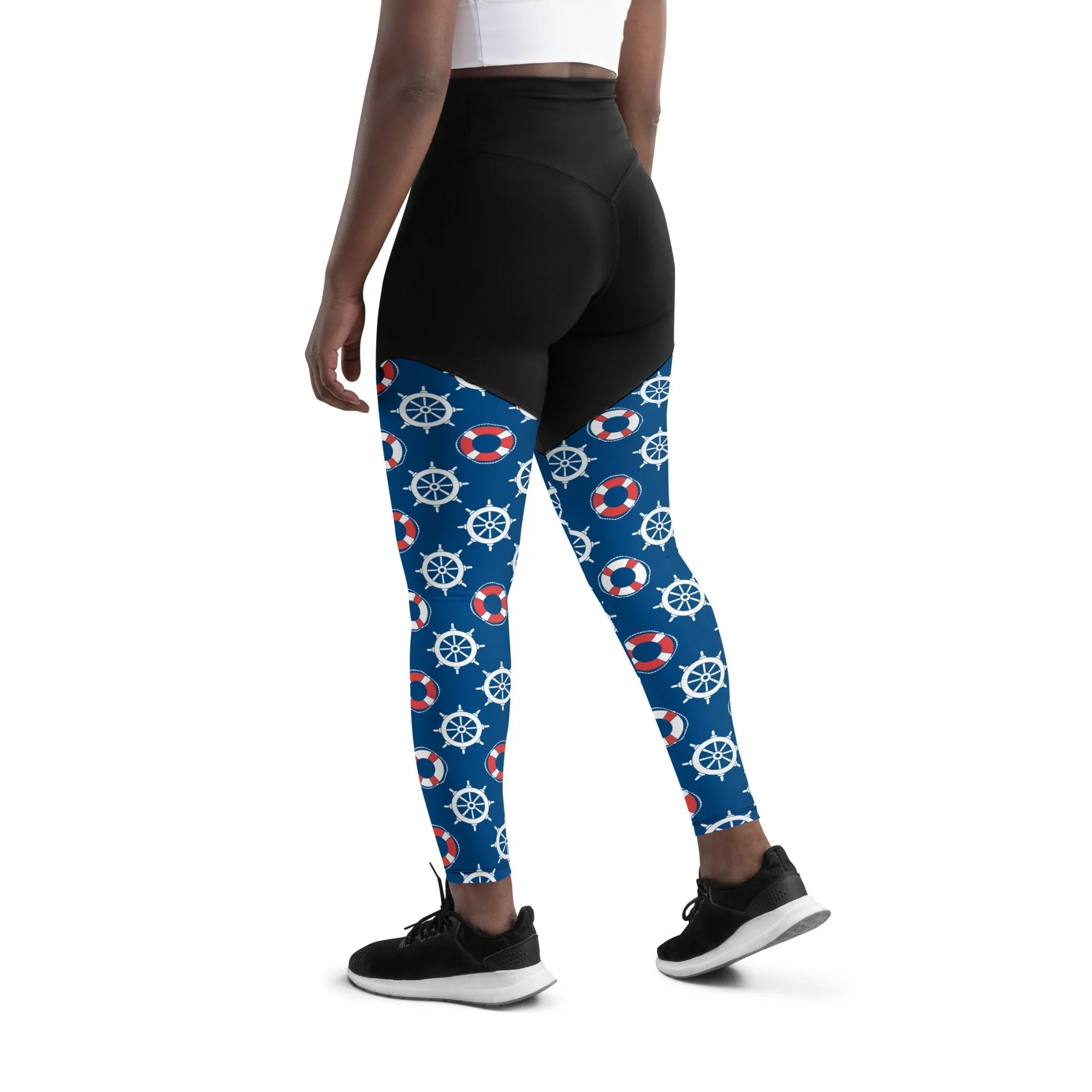 Nautical Compression Leggings