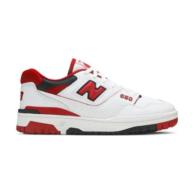 New balance 550 (white red/ white/ team red) men us 8-13 bb550se1