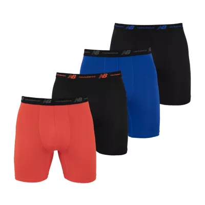 New Balance Mens 4 Pack Boxer Briefs