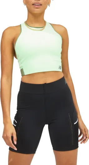 New Balance Women's Q Speed Bra Top Vibrant Spring Glo | Buy New Balance Women's Q Speed Bra Top Vibrant Spring Glo he