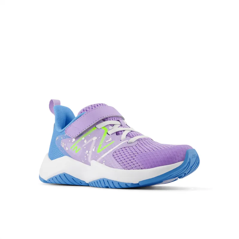 New Balance Youth Girls Rave Run V2 Bungee Lace with Top Strap - YTRAVHG2